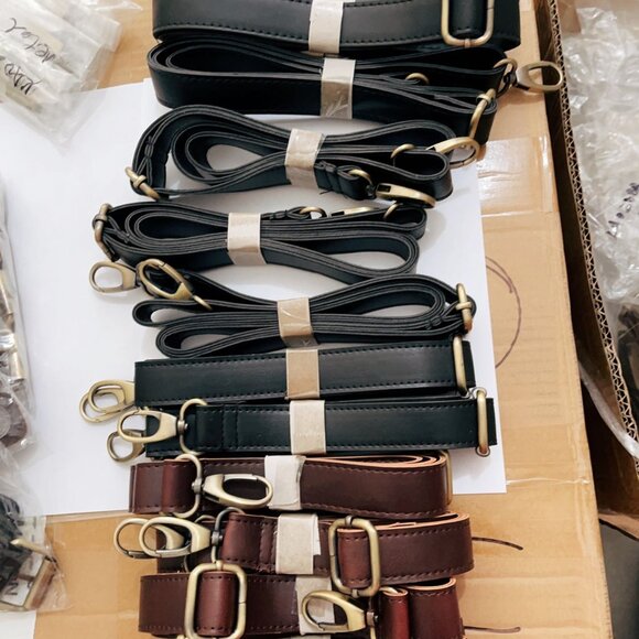 One Black One Brown 80-140CM Replacement Shoulder Bag Strap For Briefcase Bags - Picture 2 of 2